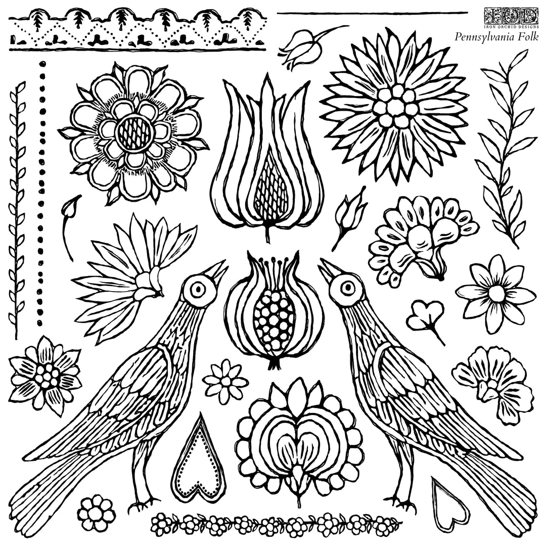 Iron Orchid Design Stamps