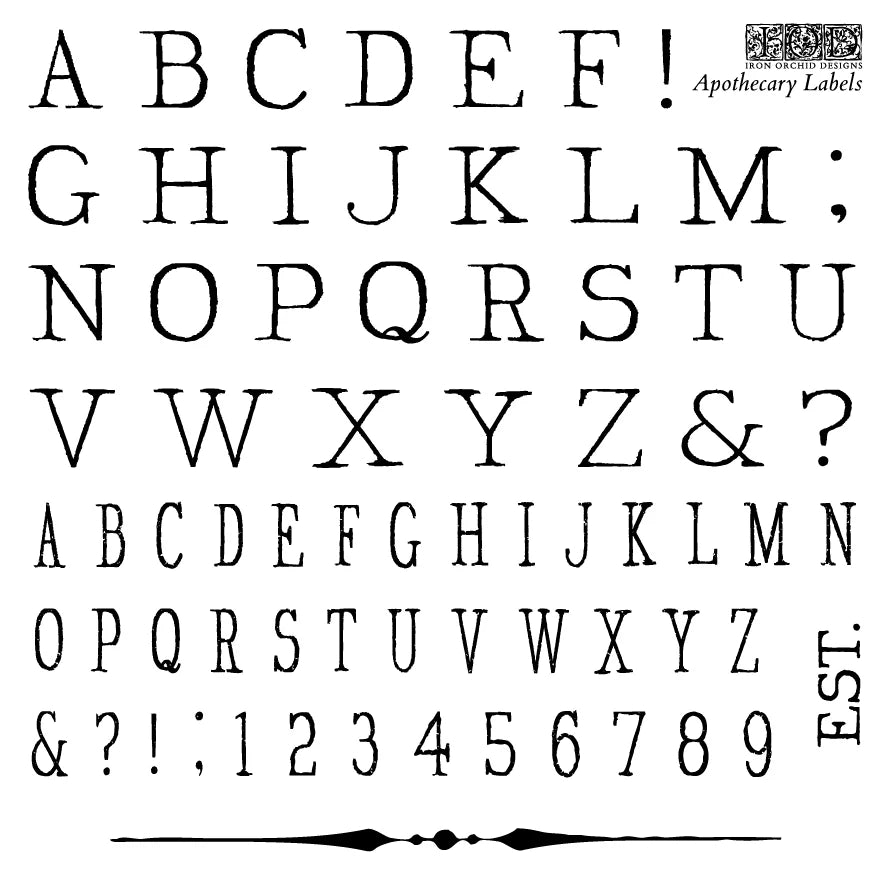 Iron Orchid Design Stamps