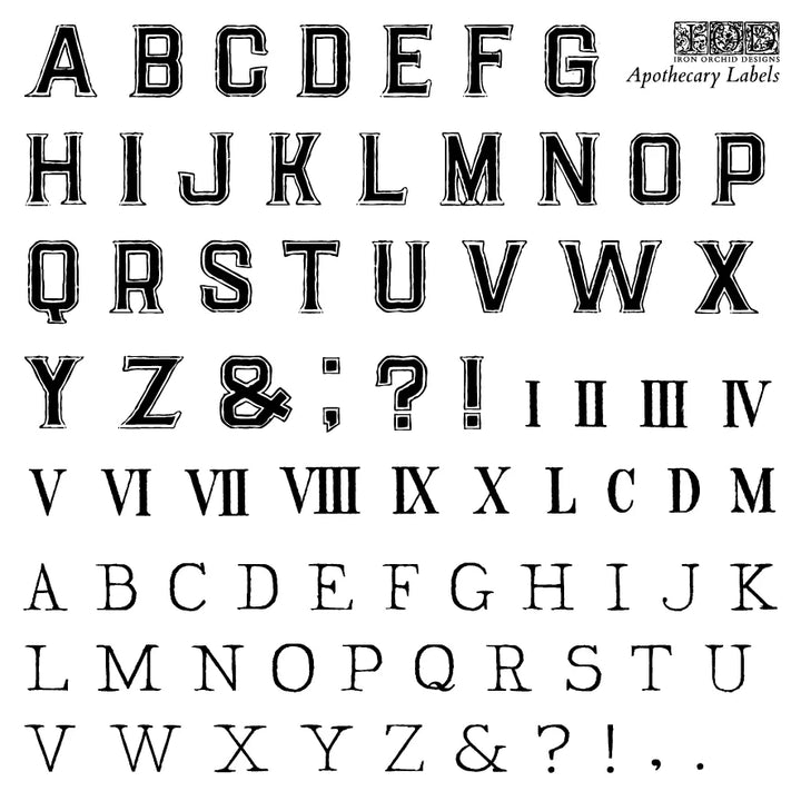 Iron Orchid Design Stamps