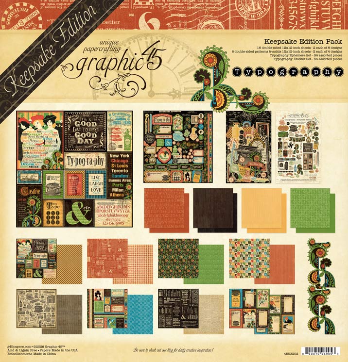 graphic45 Keepsake Editions and Album Kits