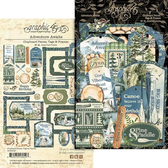 graphic45 Chipboard Embellishments