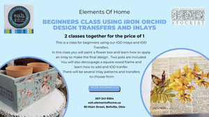 Workshop for Beginners using IOD Inlays and Transfers