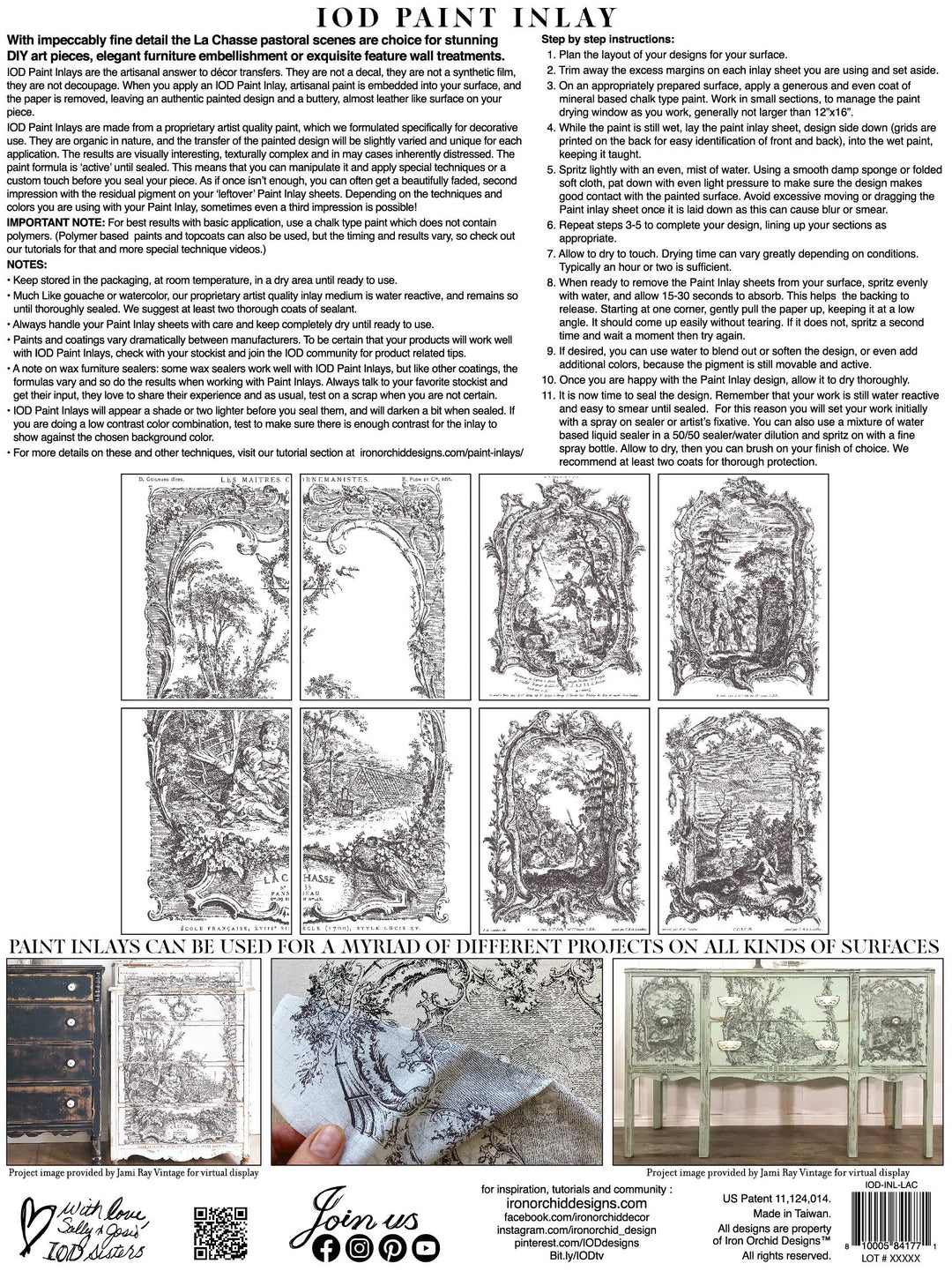 Iron Orchid Design Paint Inlays