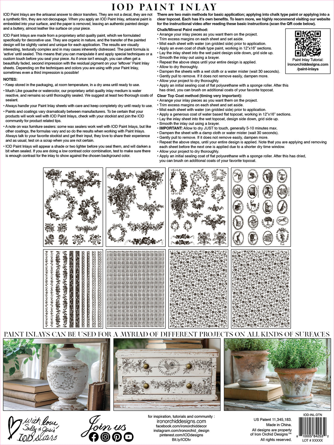 IOD Paint Inlays