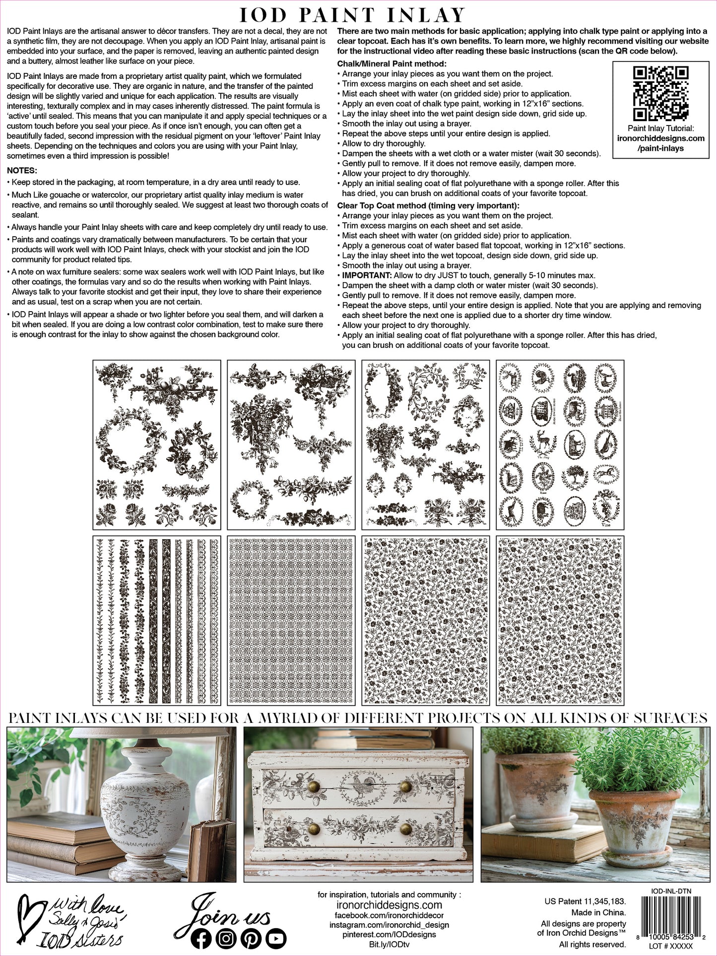 IOD Paint Inlays