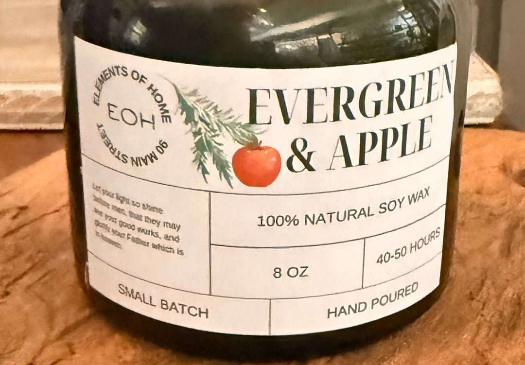 Evergreen & Apple Candles