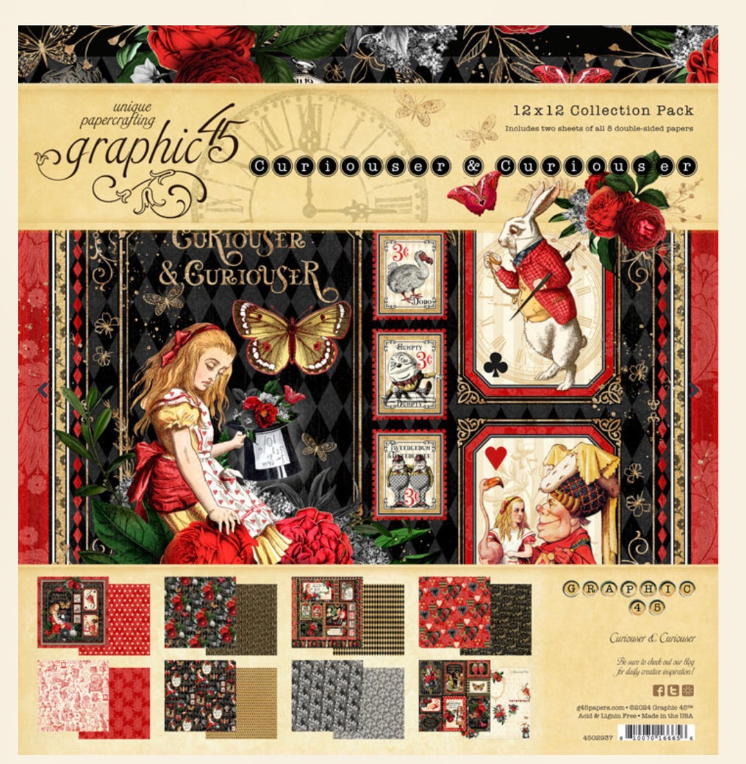 12x12 Sheet Pack.  Includes 2 each of 8 double-sided papers. 16 sheets.