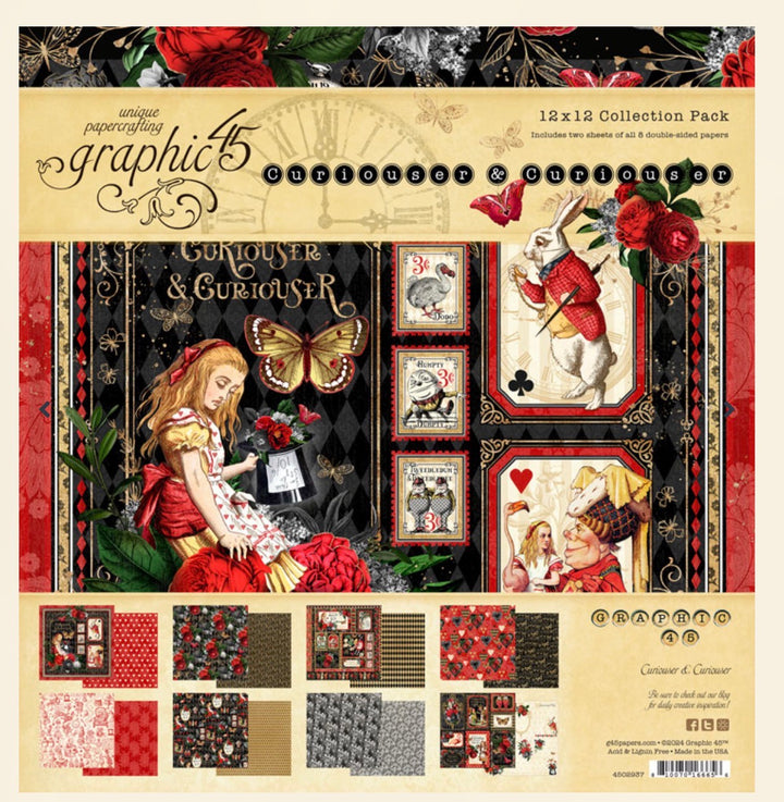 12x12 Sheet Pack.  Includes 2 each of 8 double-sided papers. 16 sheets.