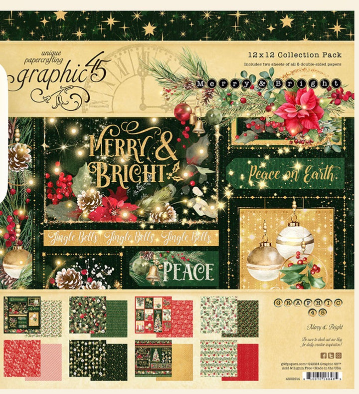 12 x 12 Collection Pack 2 each of 8 designs. 16 sheets.