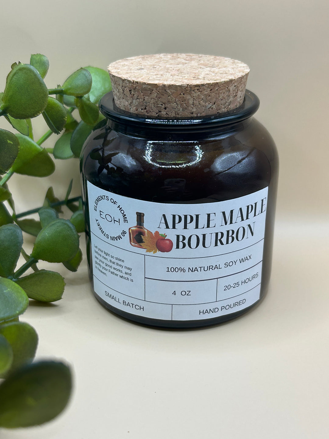 Apple Maple Bourbon Candles