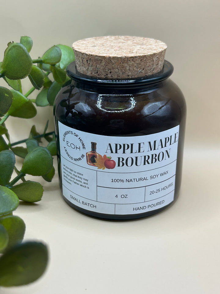 Apple Maple Bourbon Candles