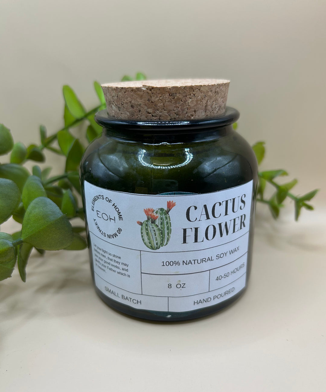 Cactus Flower Candles