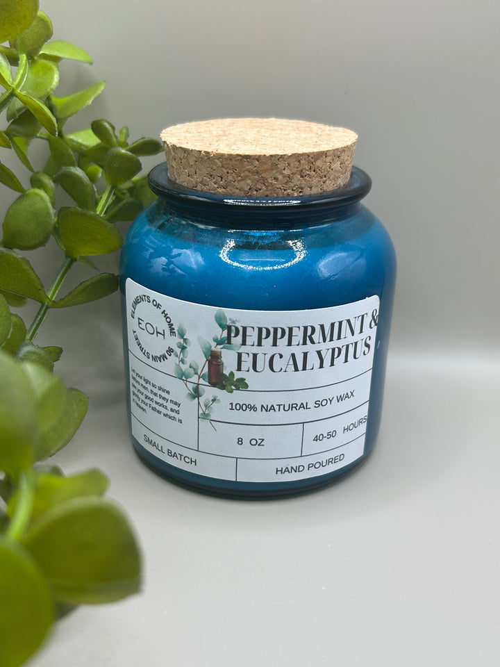 Peppermint & Eucalyptus Candles