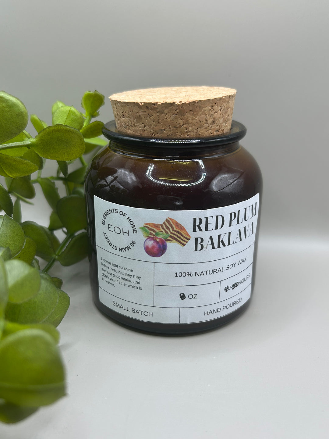 Red Plum Baklava Candles