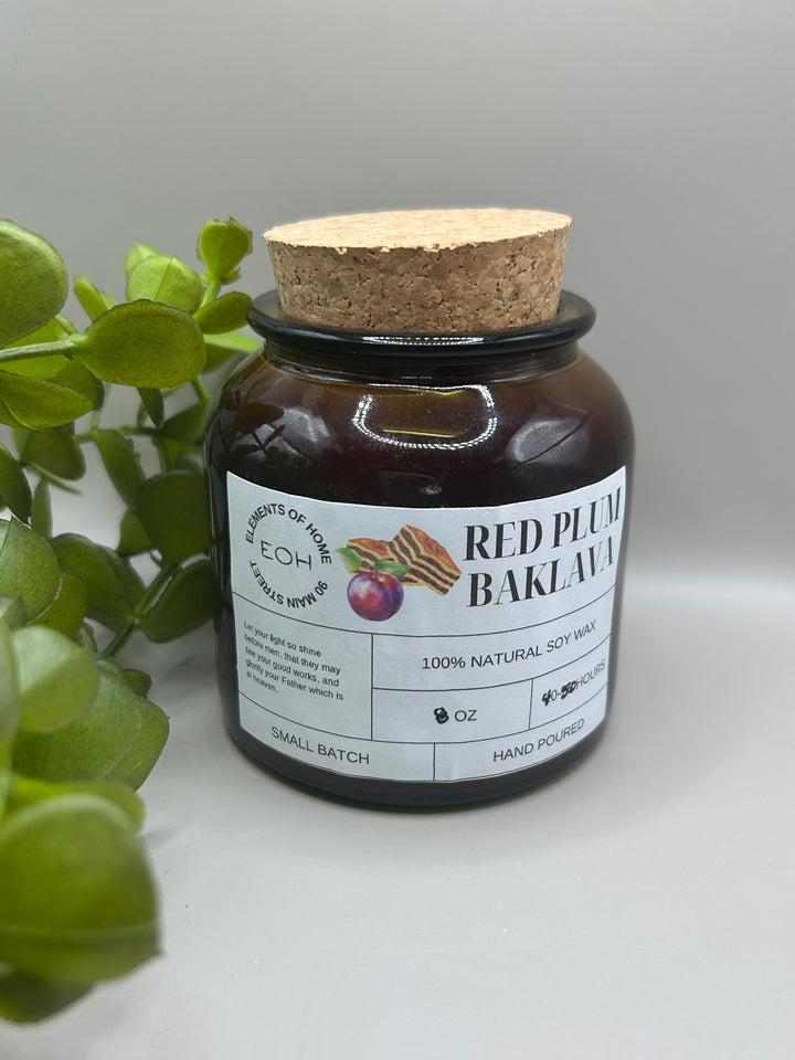 Red Plum Baklava Candles