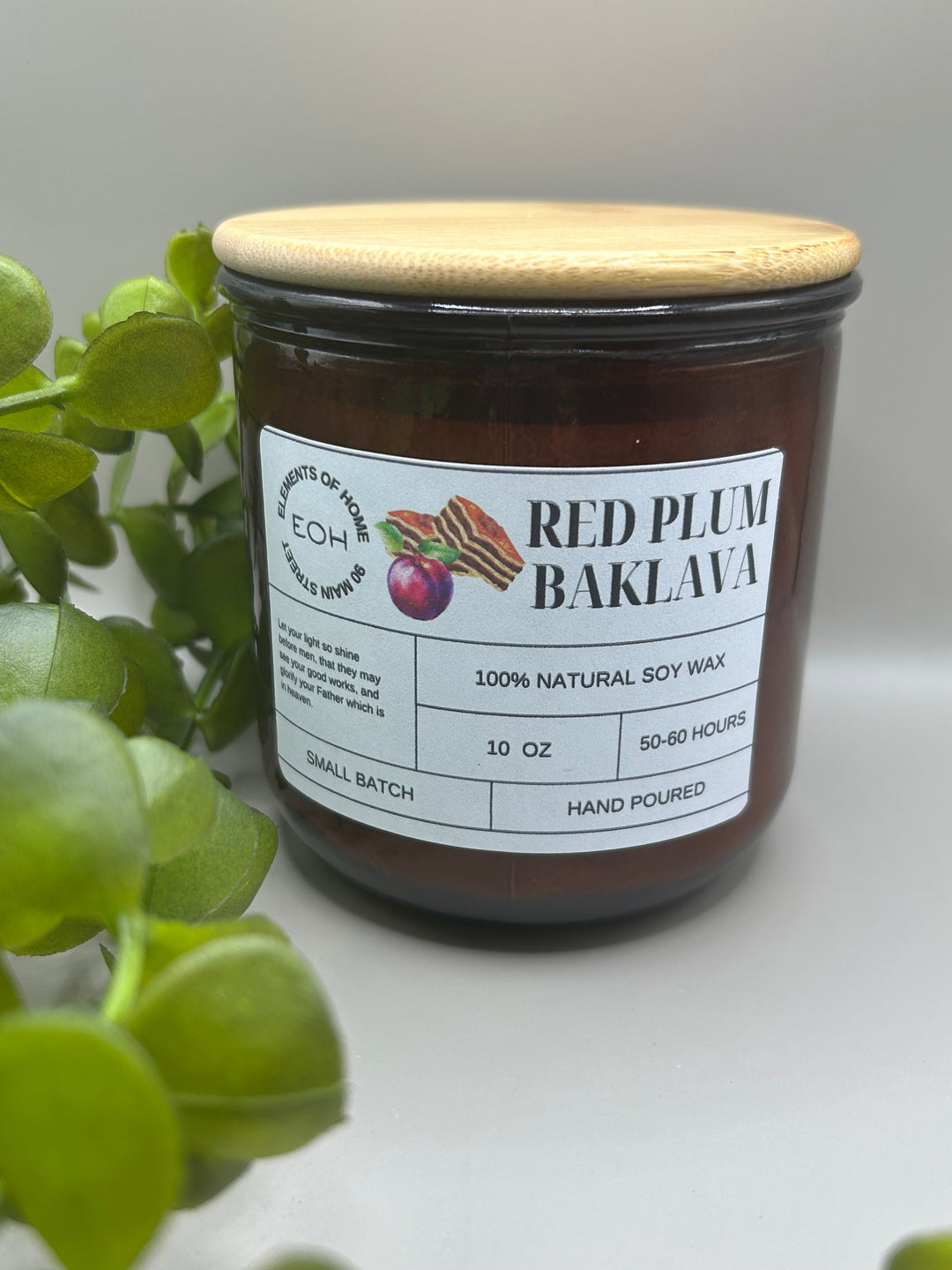 Red Plum Baklava Candles