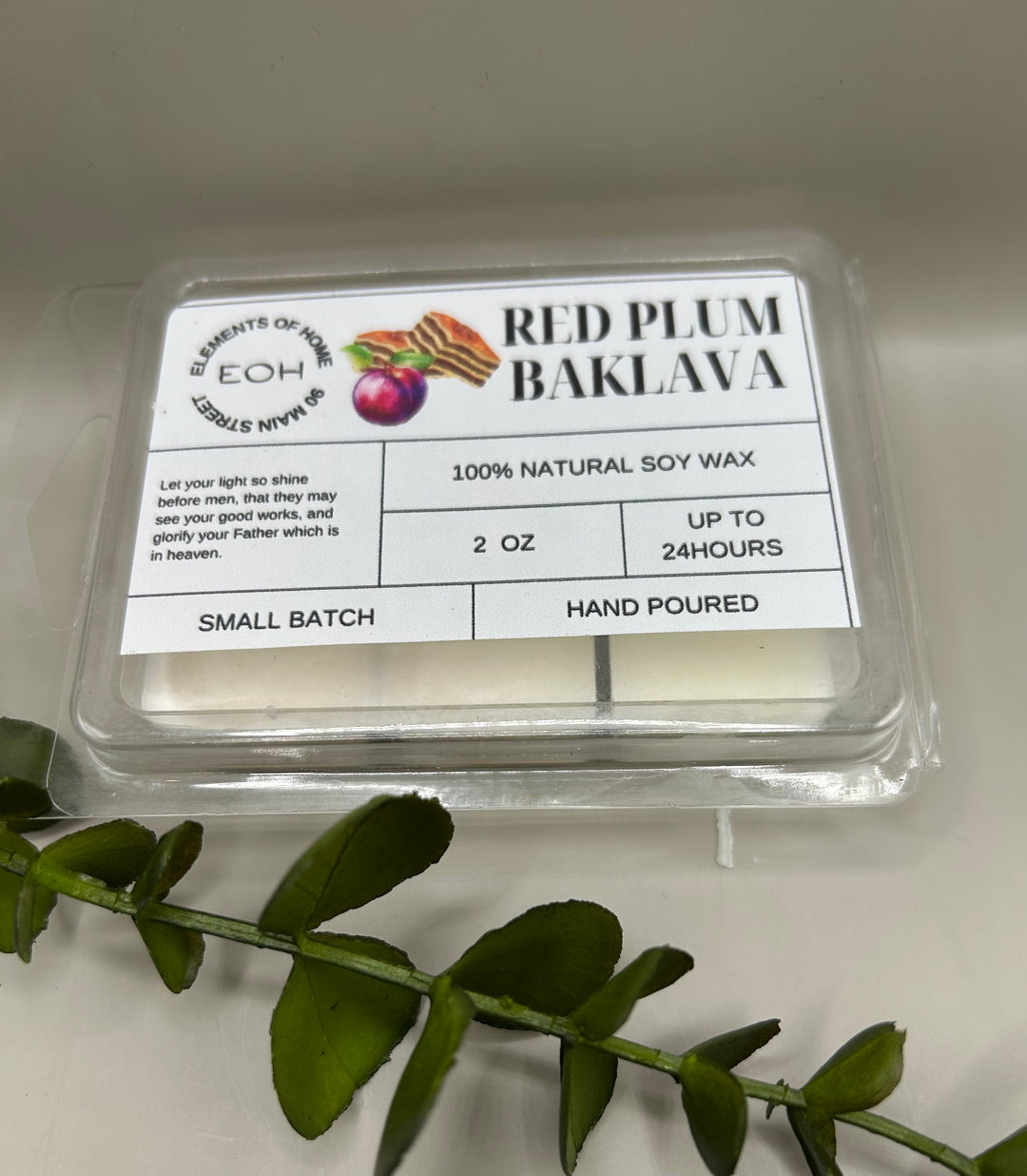 Red Plum Baklava Candles
