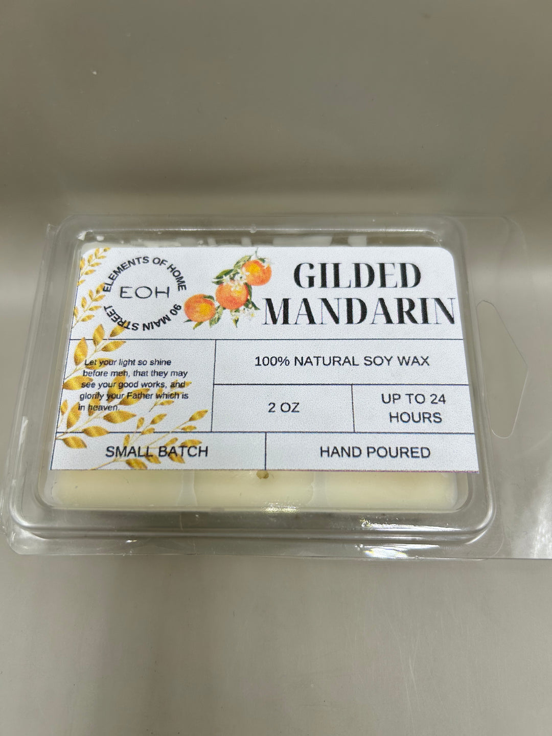 Gilded Mandarin Candles