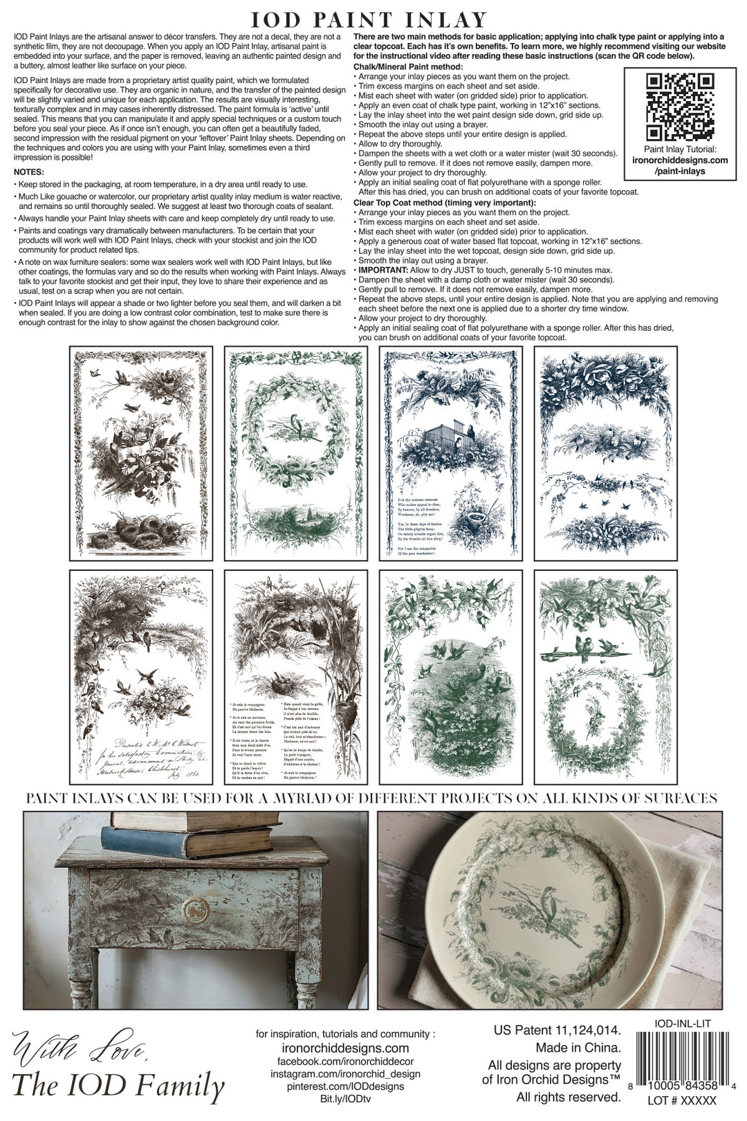 Iron Orchid Design Paint Inlays