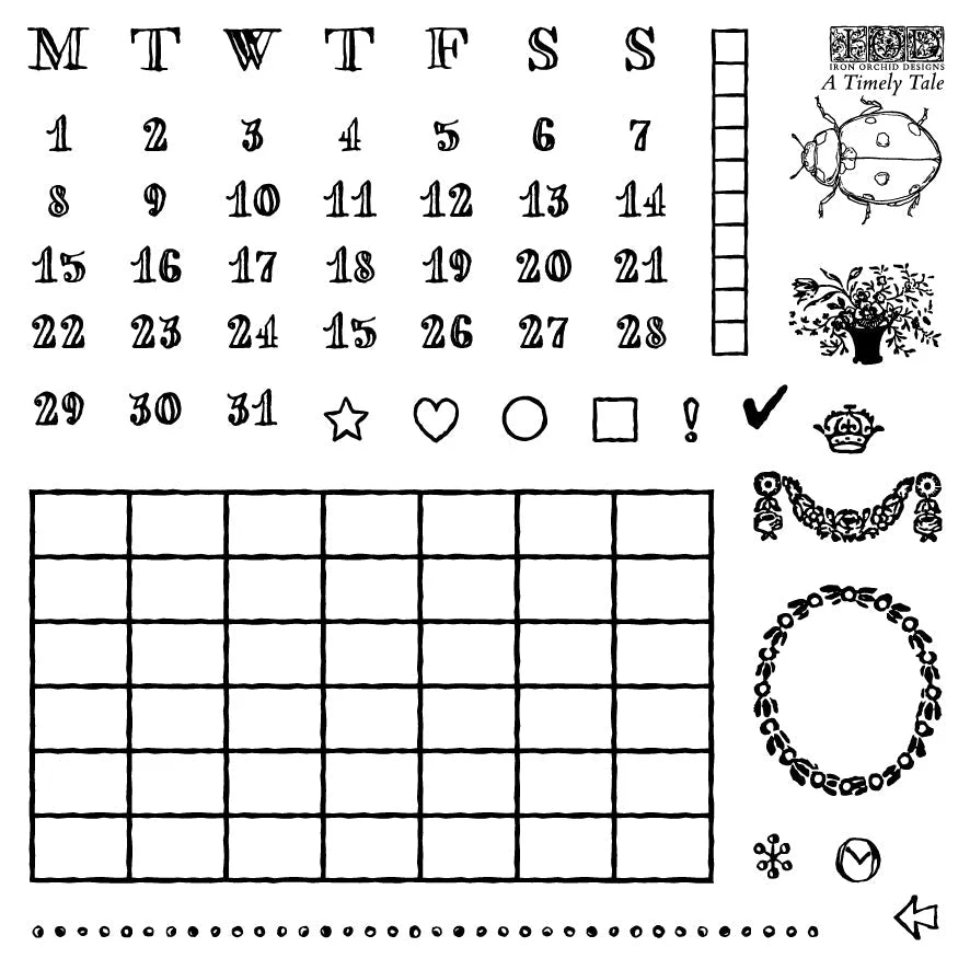 Iron Orchid Design Stamps