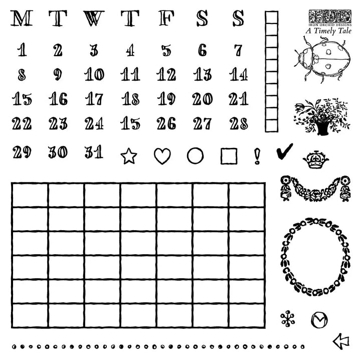 Iron Orchid Design Stamps