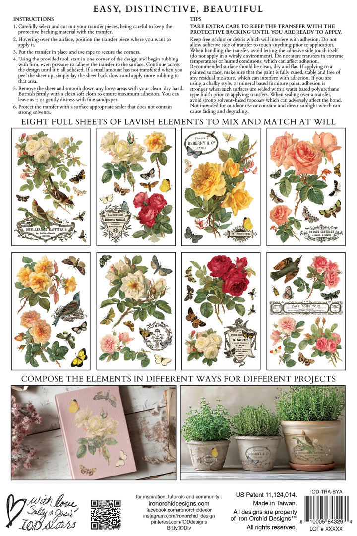 Iron Orchid Design Transfers