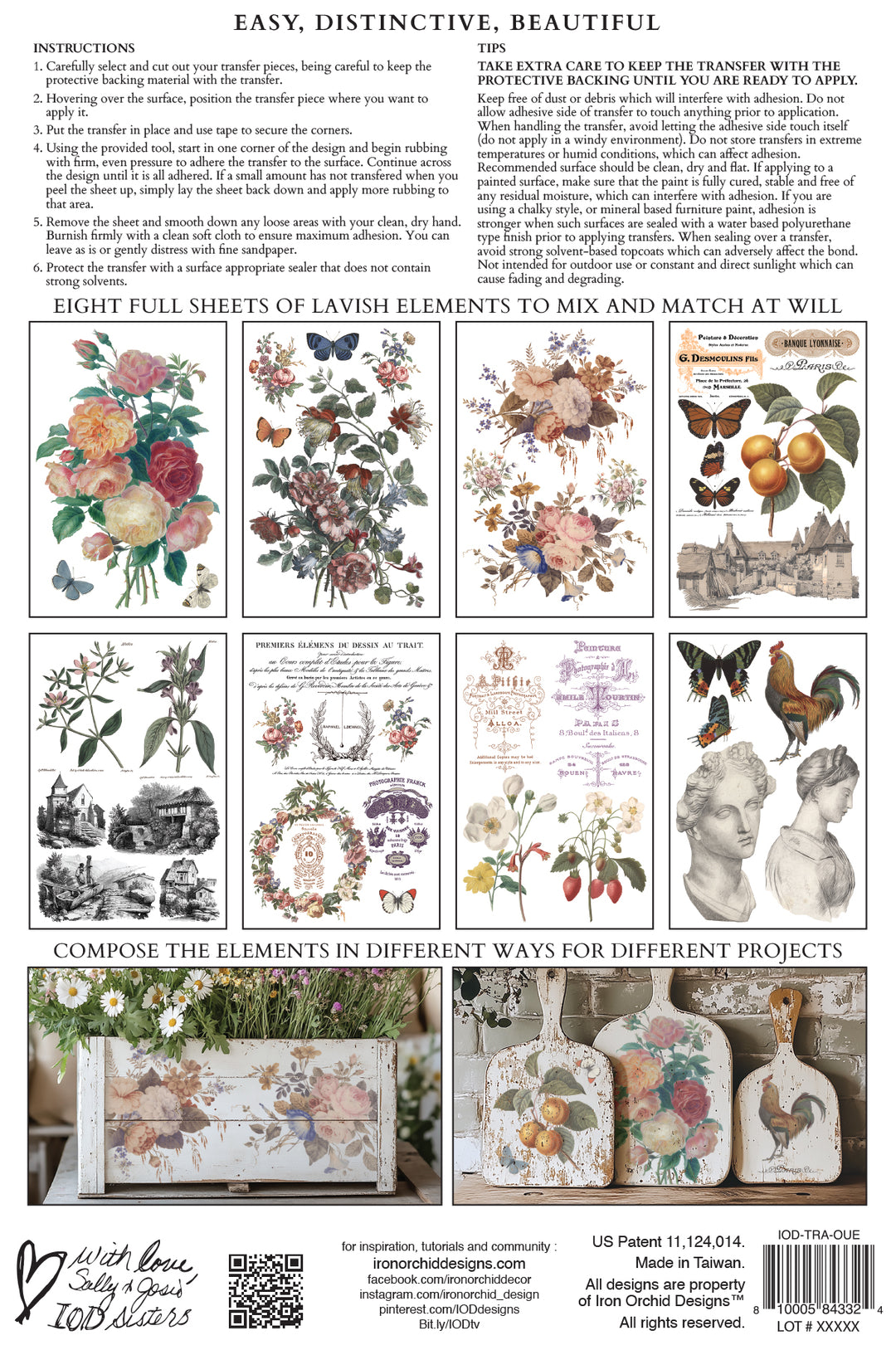 Iron Orchid Design Transfers