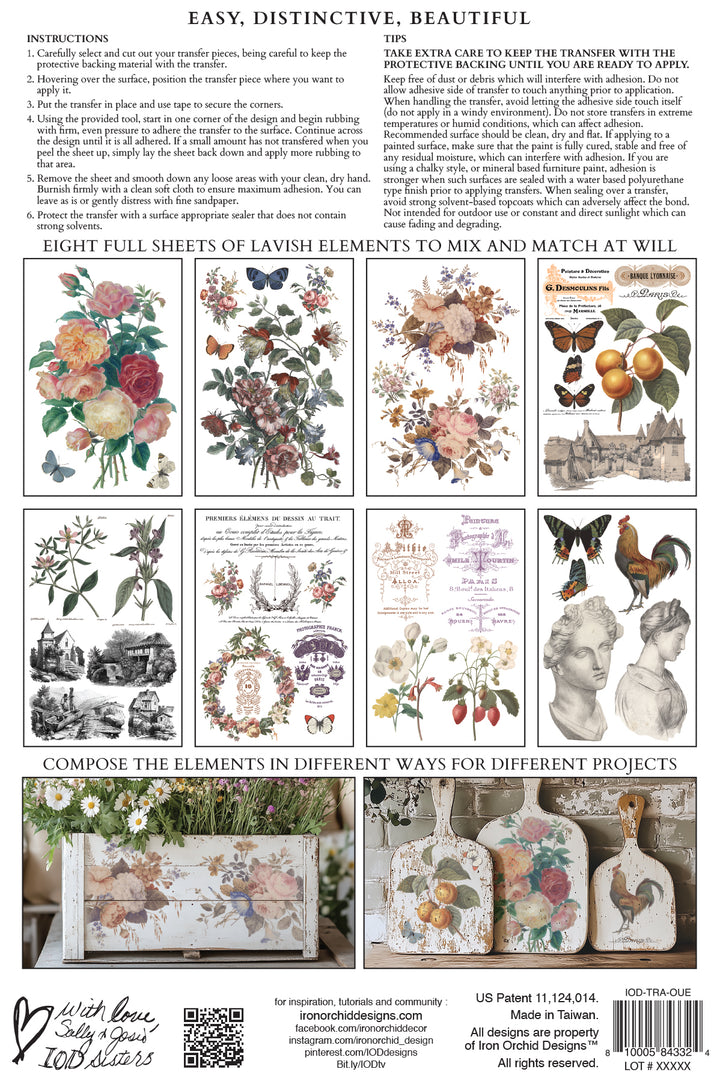 Iron Orchid Design Transfers