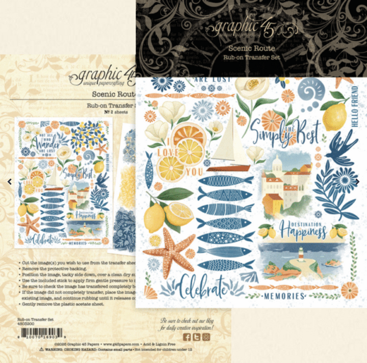graphic45 Rub-on Transfer Sets