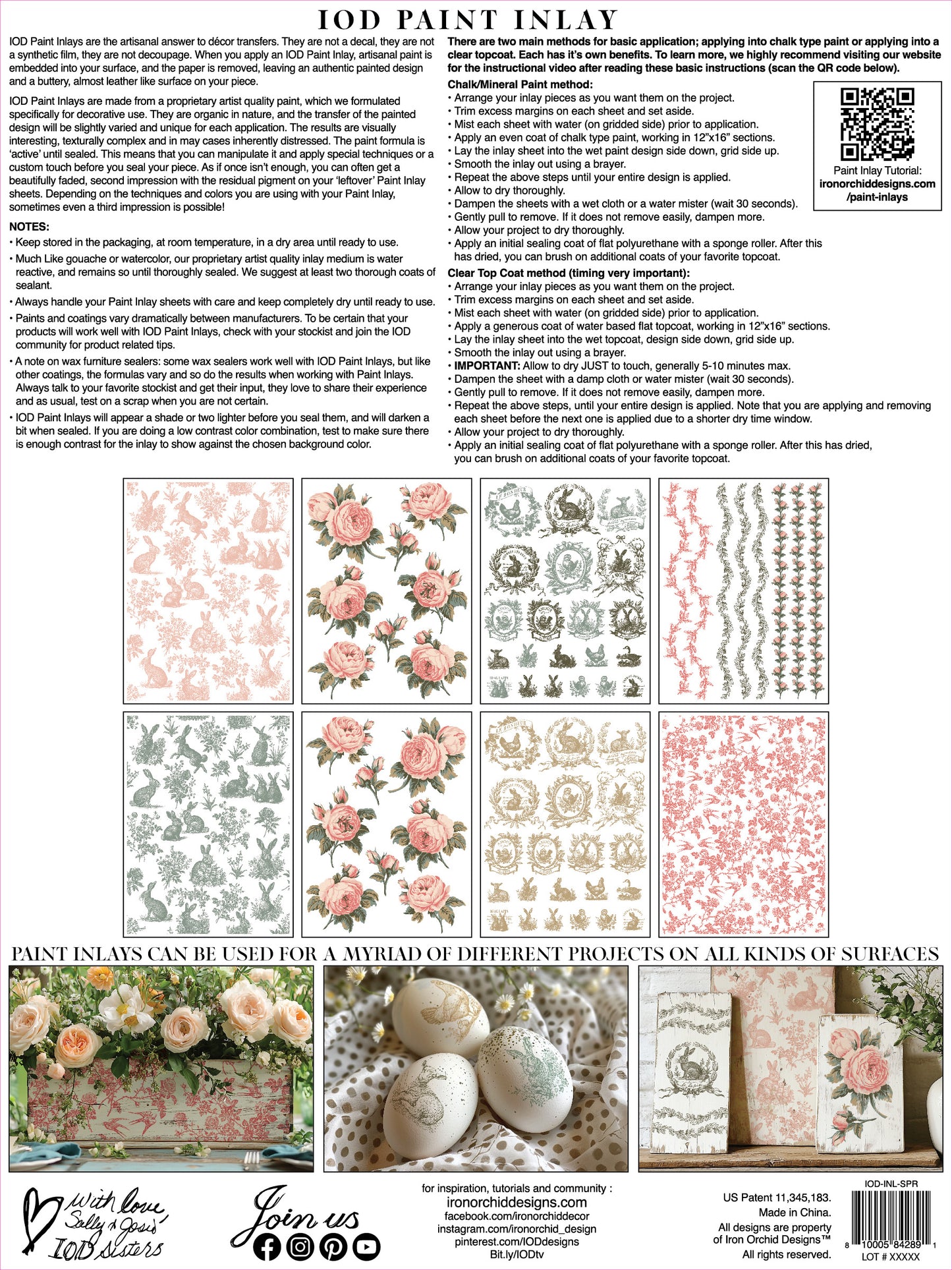 IOD Paint Inlays