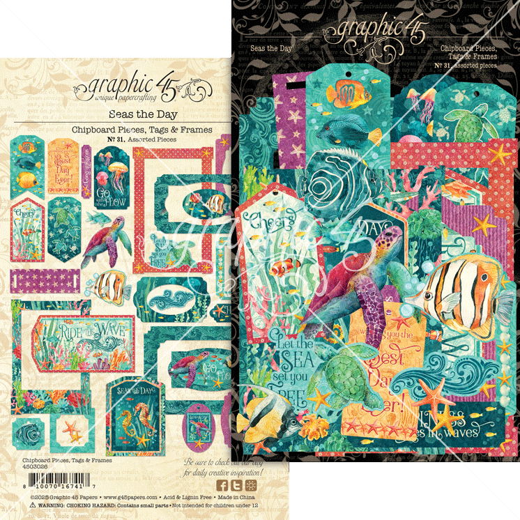 graphic45 Chipboard Embellishments