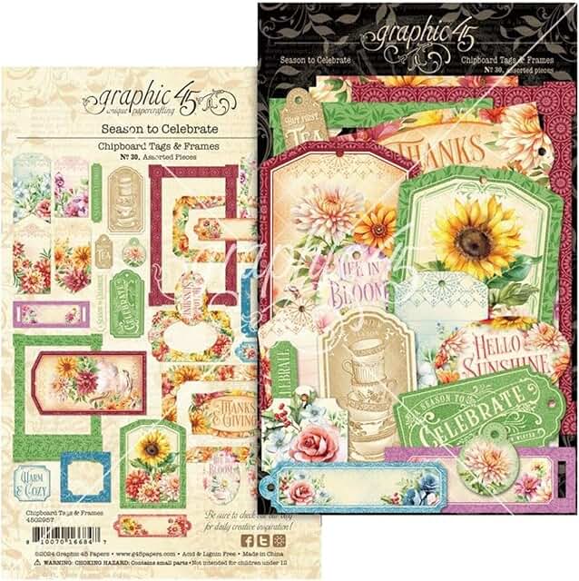graphic45 Chipboard Embellishments